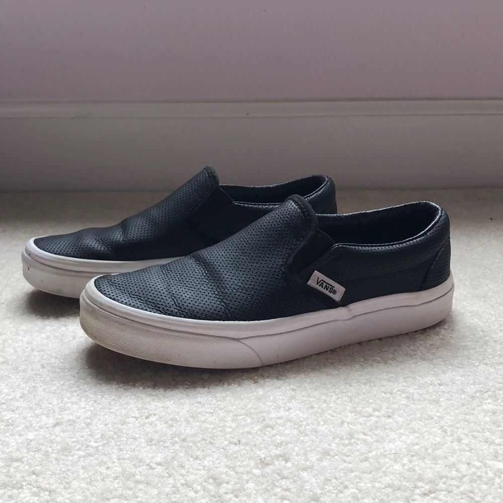 Vans Perf Leather Slip-On (Black)